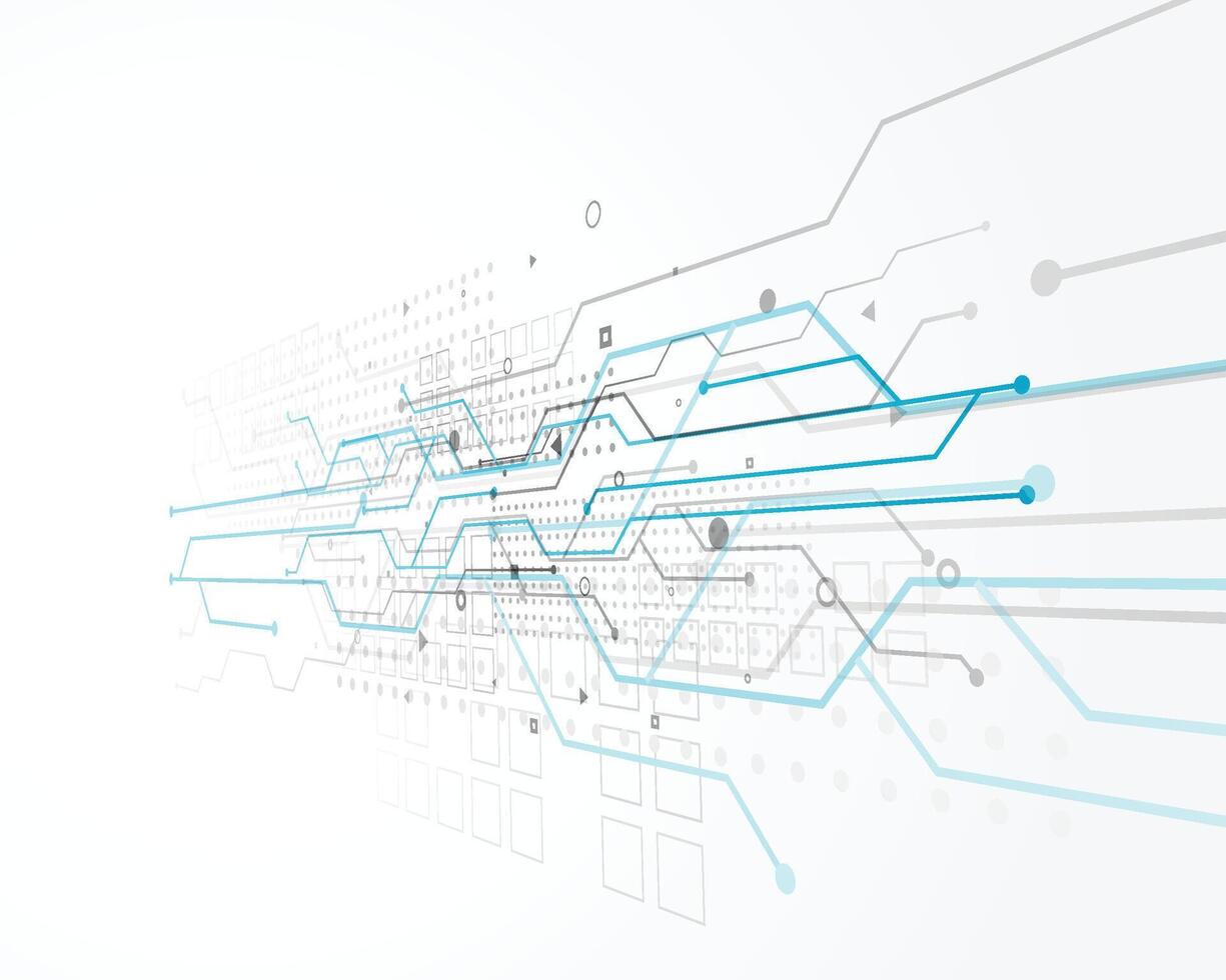 abstrait La technologie concept conception avec câble engrener vecteur