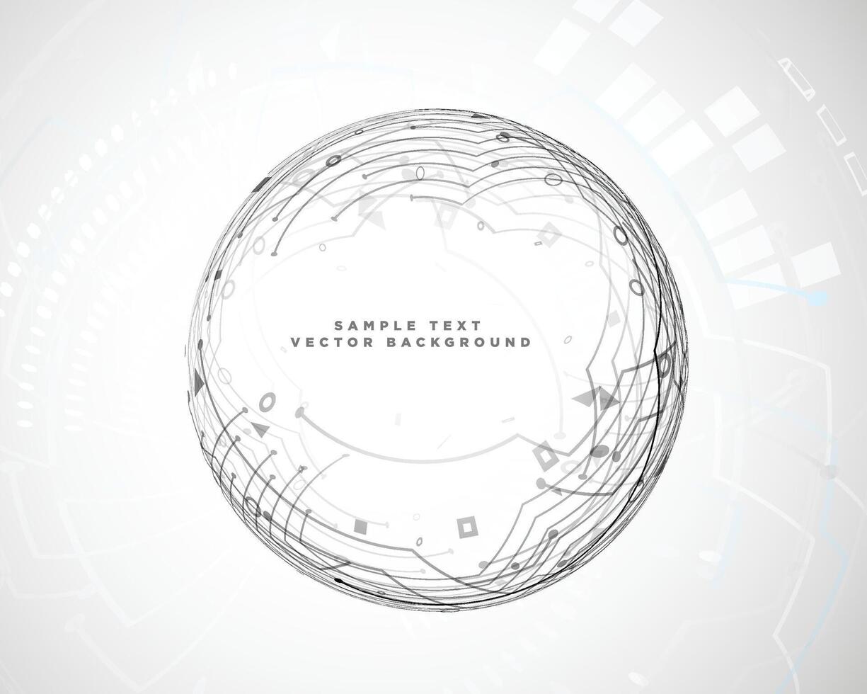 circulaire abstrait La technologie circuit diagramme vecteur