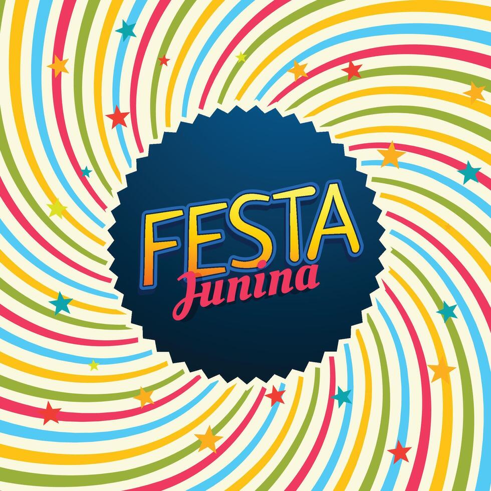 festa Junina Brésil Festival fête vacances fête coloré Contexte illustration vecteur