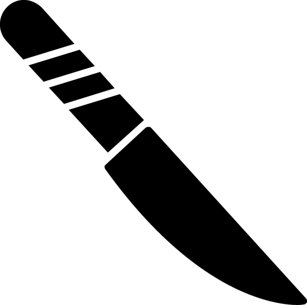 icône de glyphe de couteau vecteur