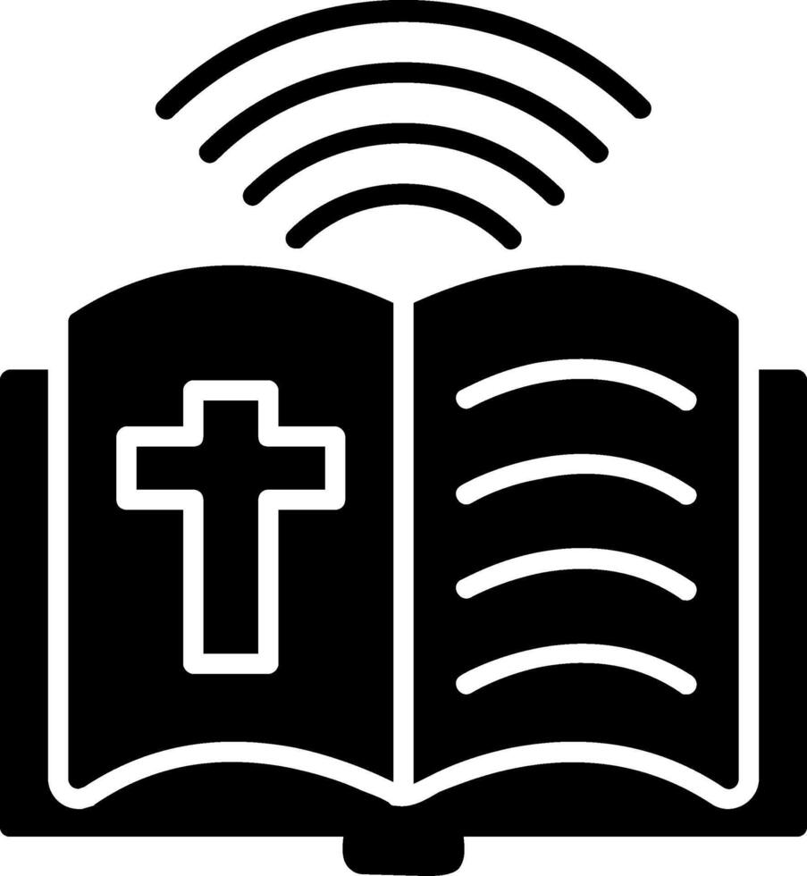 icône de glyphe biblique vecteur
