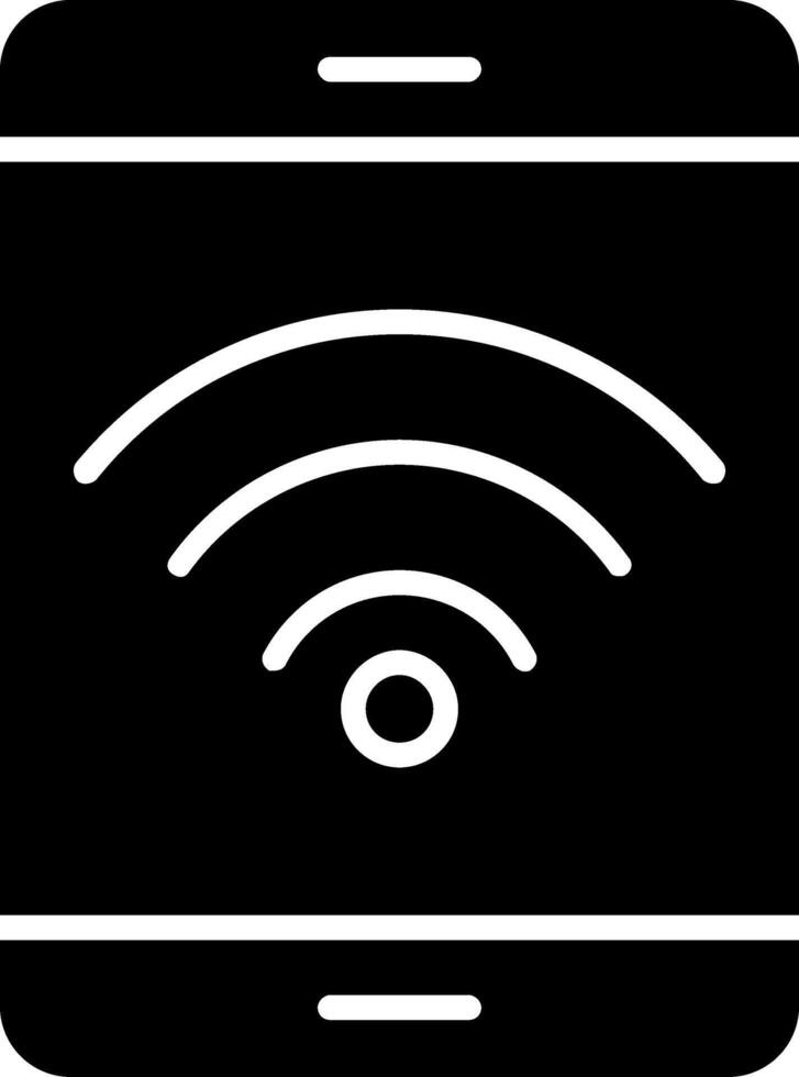 icône de glyphe wifi vecteur