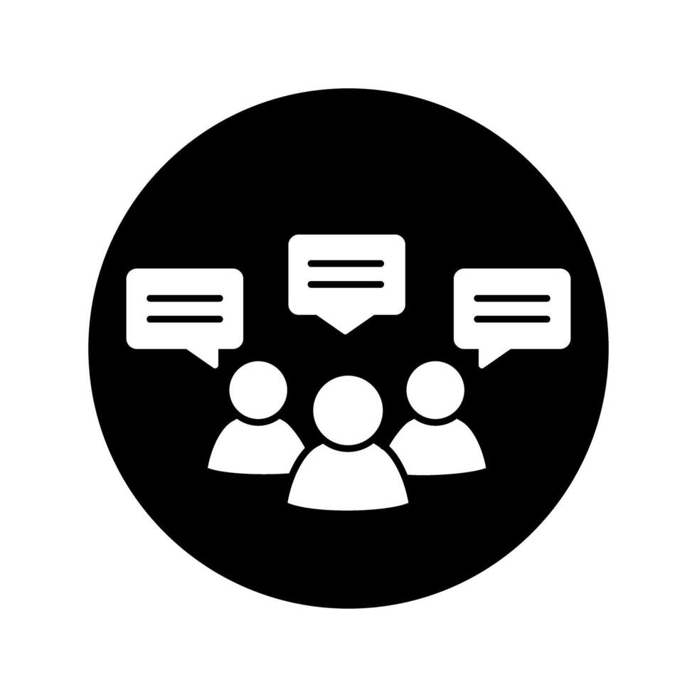 la communication icône. interaction illustration signe. lien symbole. bavarder logo. vecteur