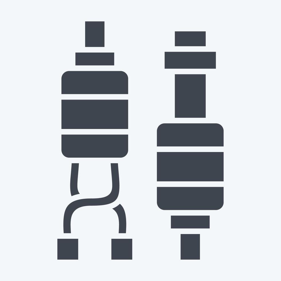 icône de rechange moteur. en relation à drone symbole. glyphe style. Facile conception illustration vecteur