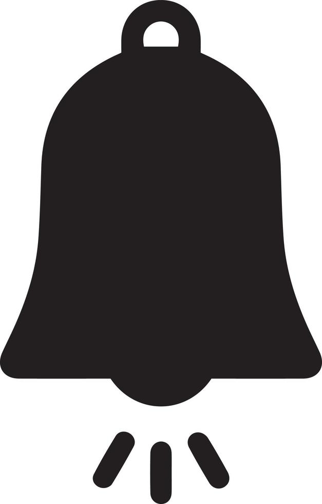 symbole d'icône de cloche vecteur
