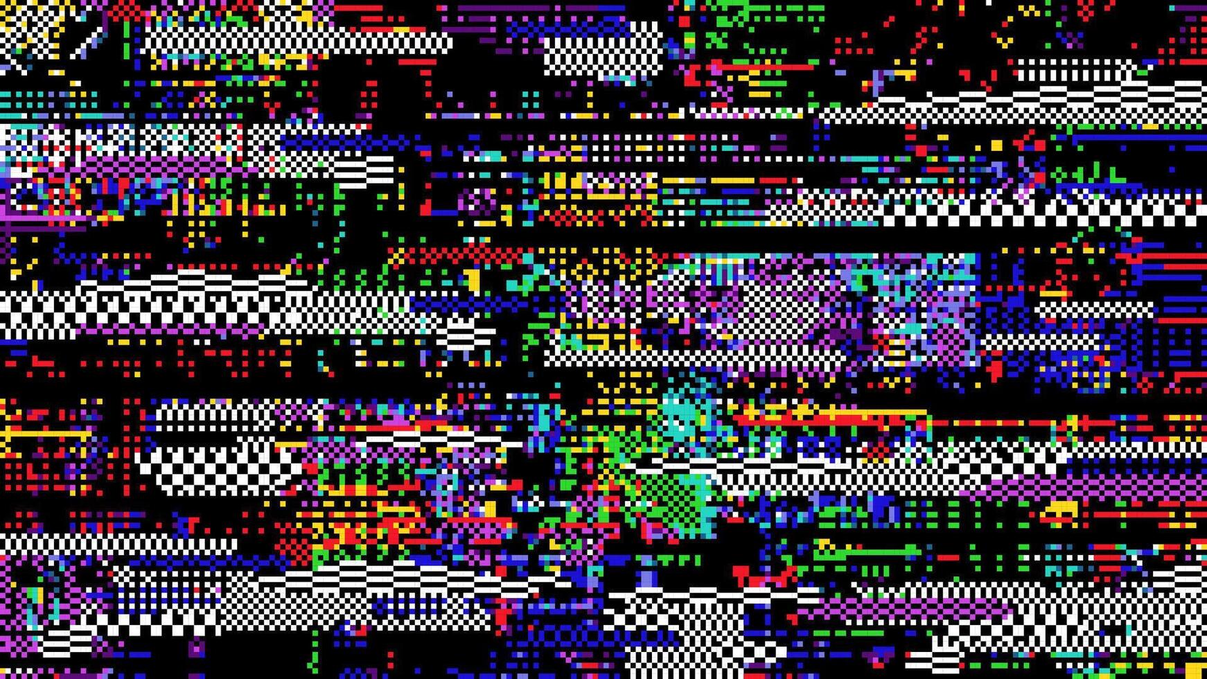rétro pixel pépin arrière-plan, abstrait Distorsion vecteur