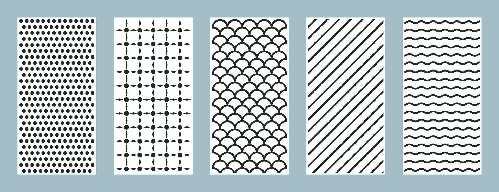 abstrait ligne art modèle. laser Couper avec ligne conception modèle. conception pour bois sculpture, mur panneau décor, métal Coupe, mur arts, couverture arrière-plan, fond d'écran et bannière. vecteur