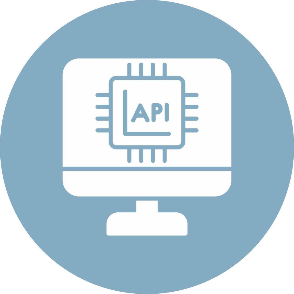 api interface glyphe multi cercle icône vecteur