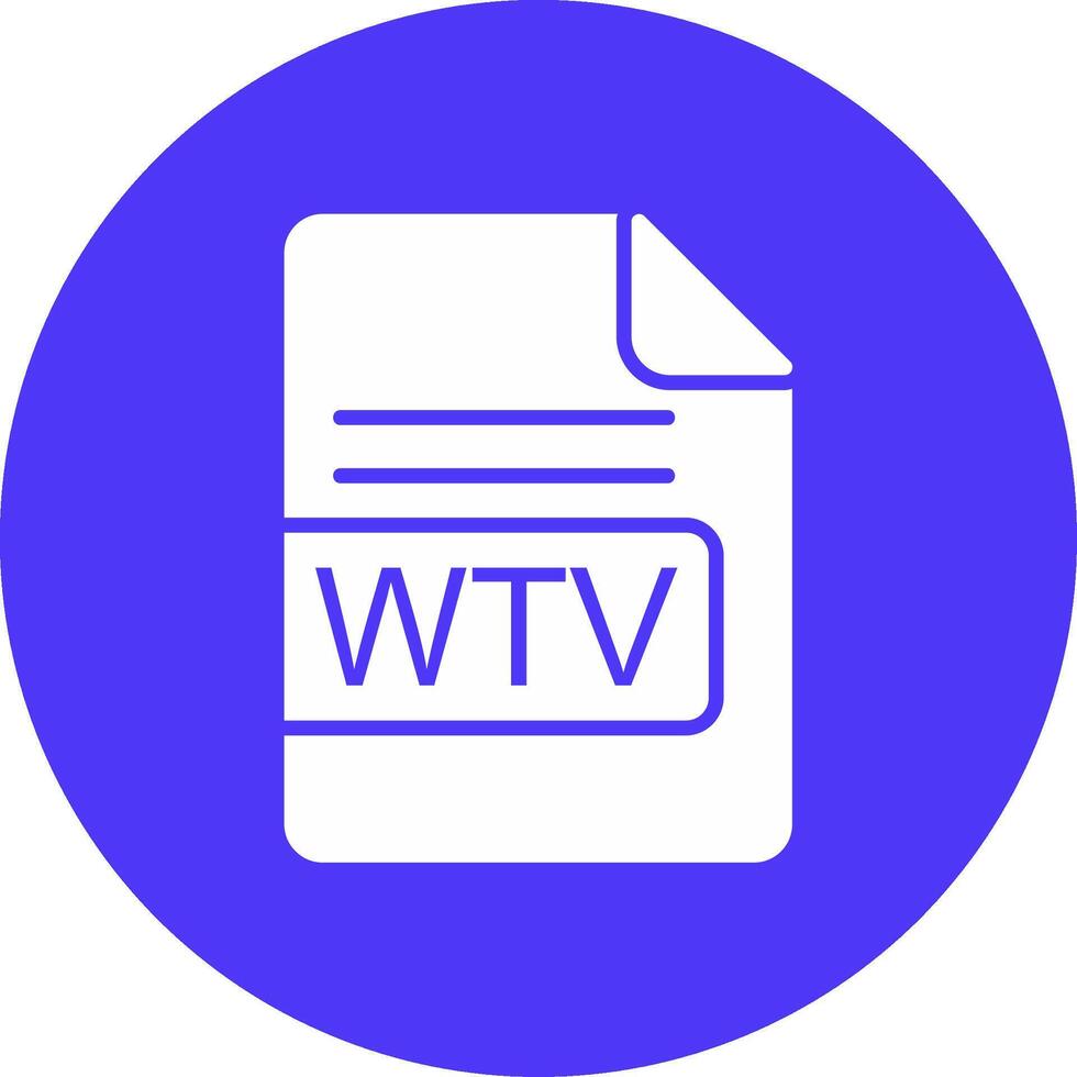 wtv fichier format glyphe multi cercle icône vecteur