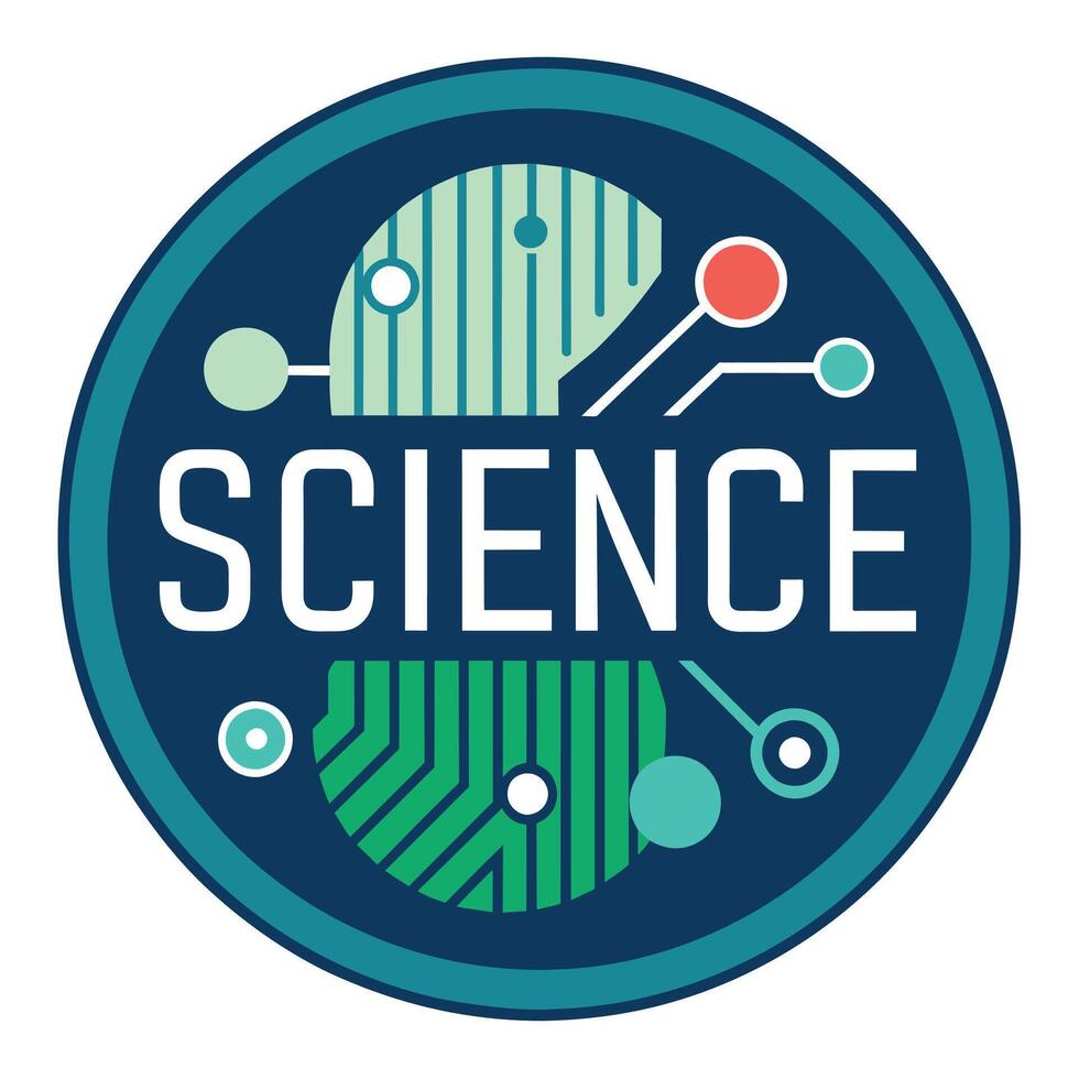 science et La technologie logo illustration vecteur