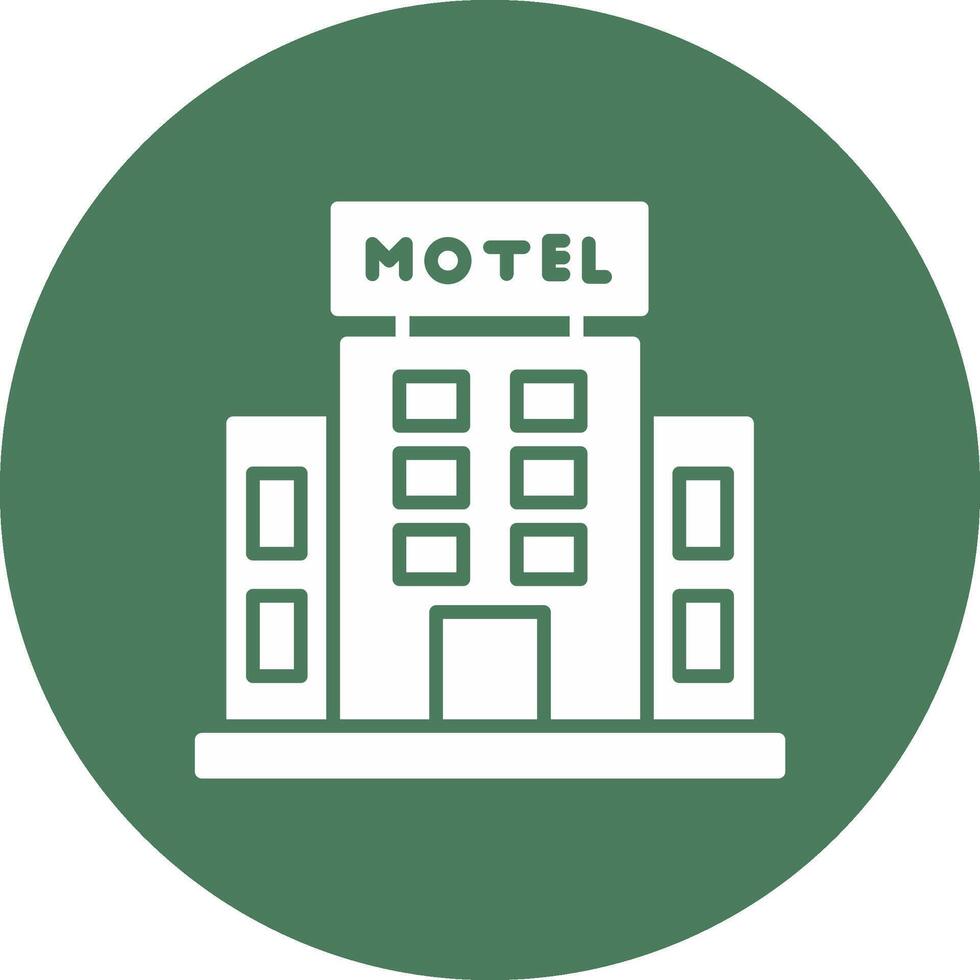 motel glyphe multi cercle icône vecteur