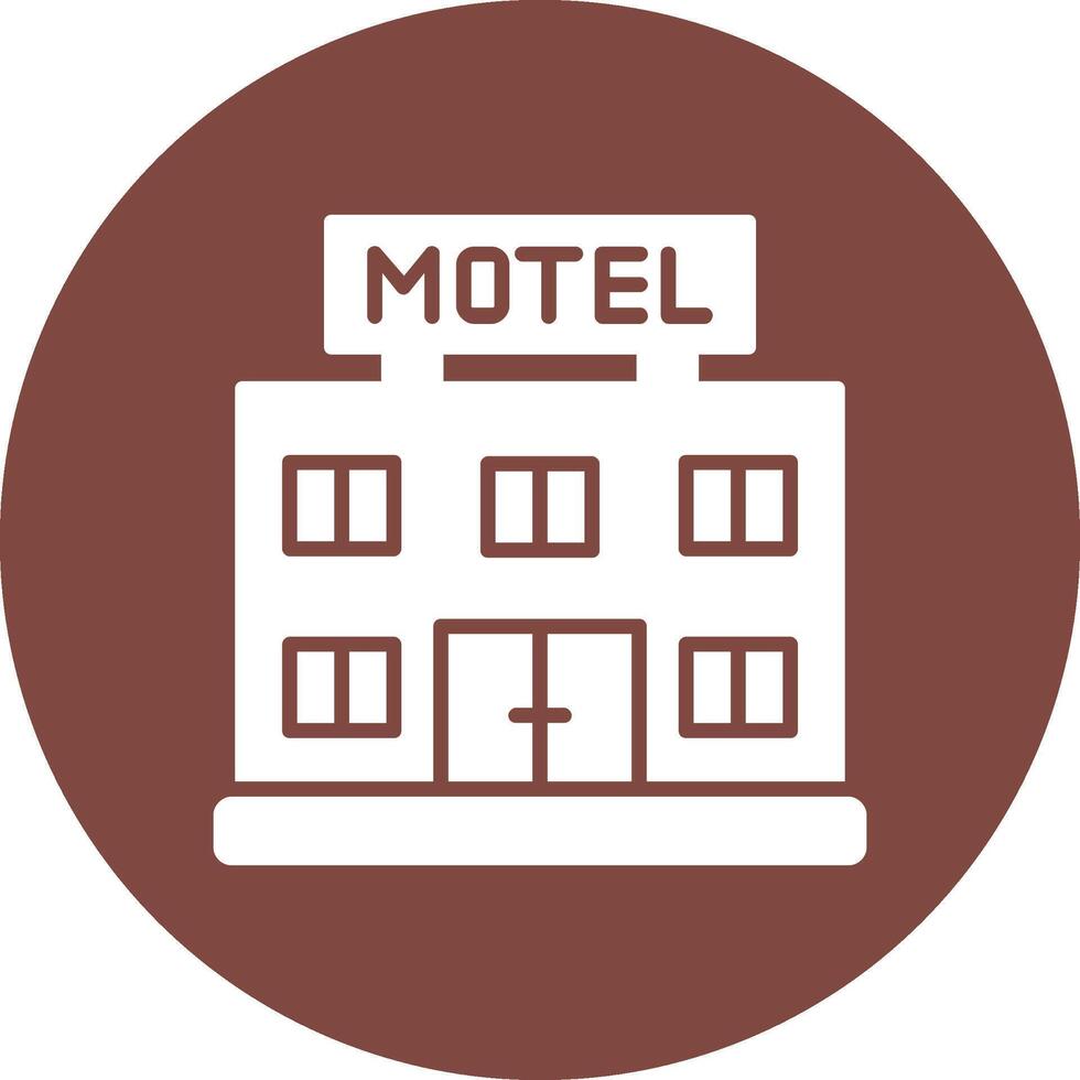 motel glyphe multi cercle icône vecteur