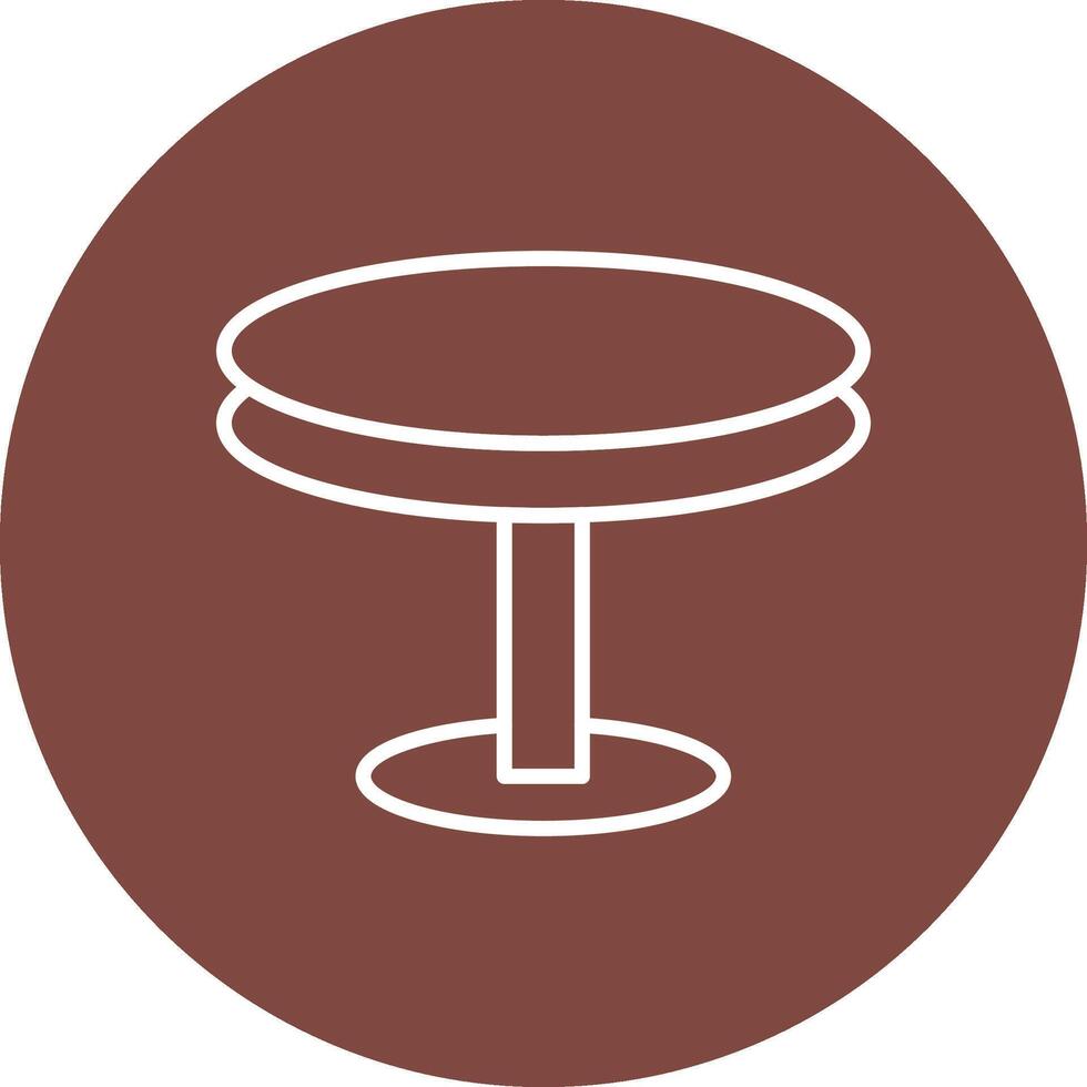 rond table ligne multi cercle icône vecteur