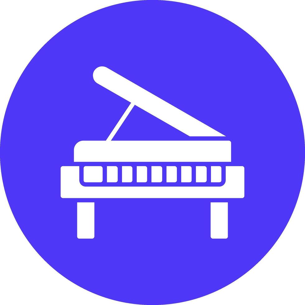 piano glyphe multi cercle icône vecteur