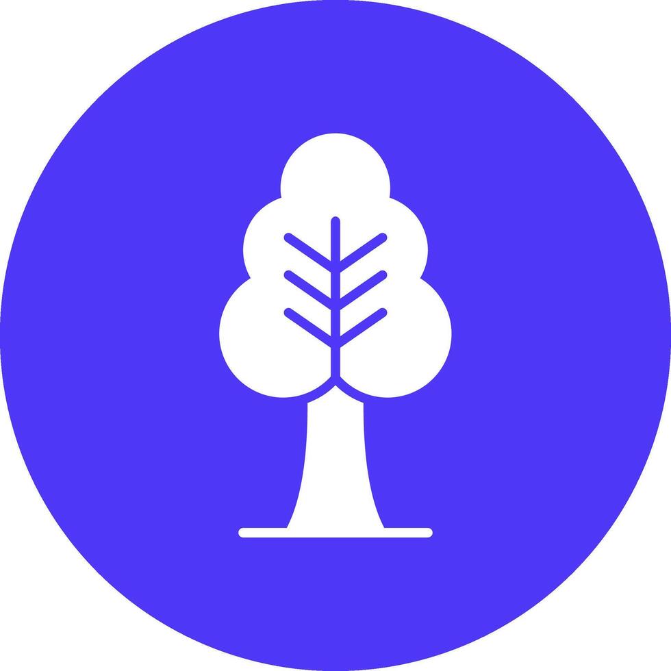 arbre glyphe multi cercle icône vecteur
