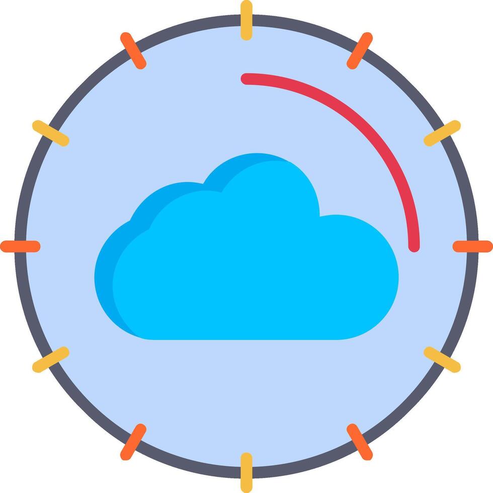 nuage l'informatique plat icône conception vecteur