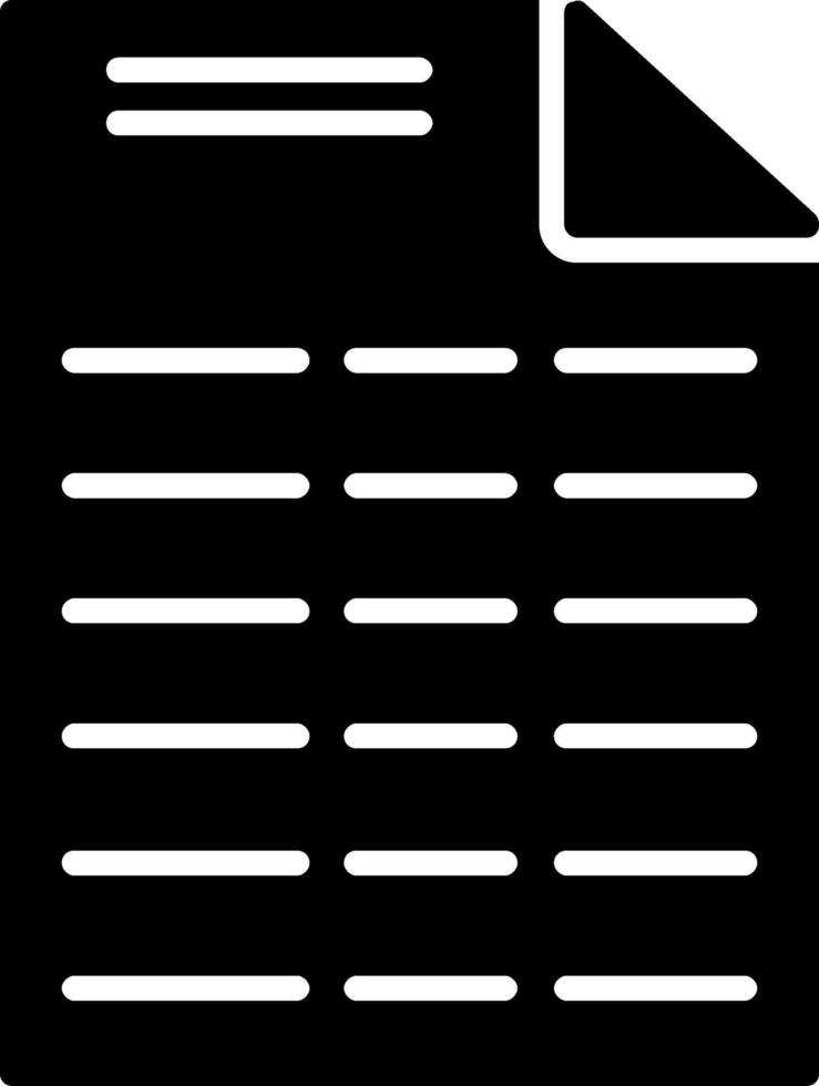 fichier glyphe icône conception vecteur