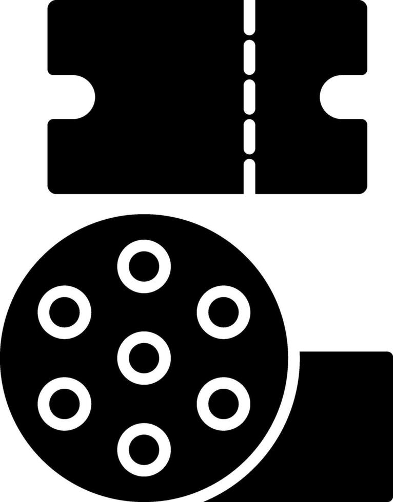 films glyphe icône conception vecteur