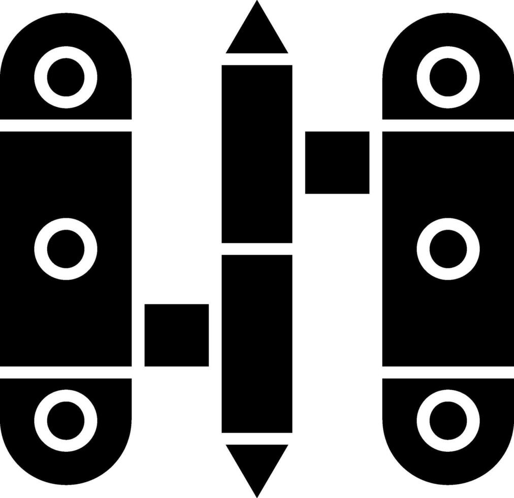 charnière glyphe icône conception vecteur