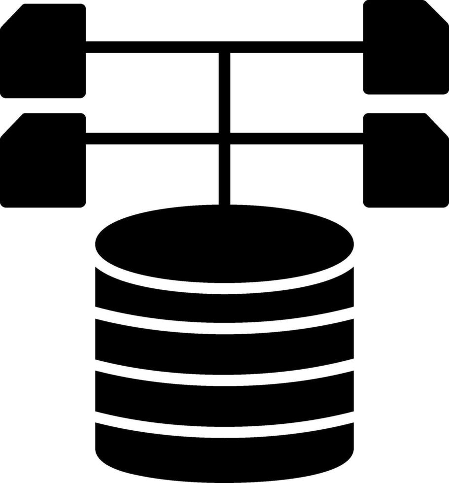 Les données collection glyphe icône conception vecteur