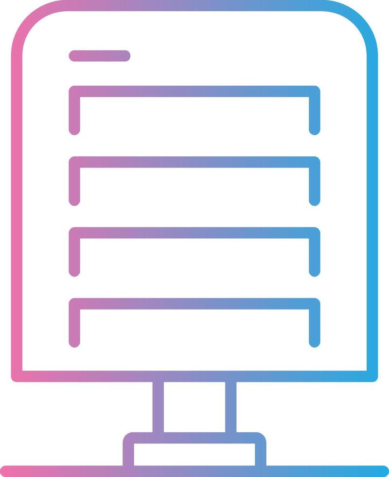 réseau serveur ligne pente icône conception vecteur