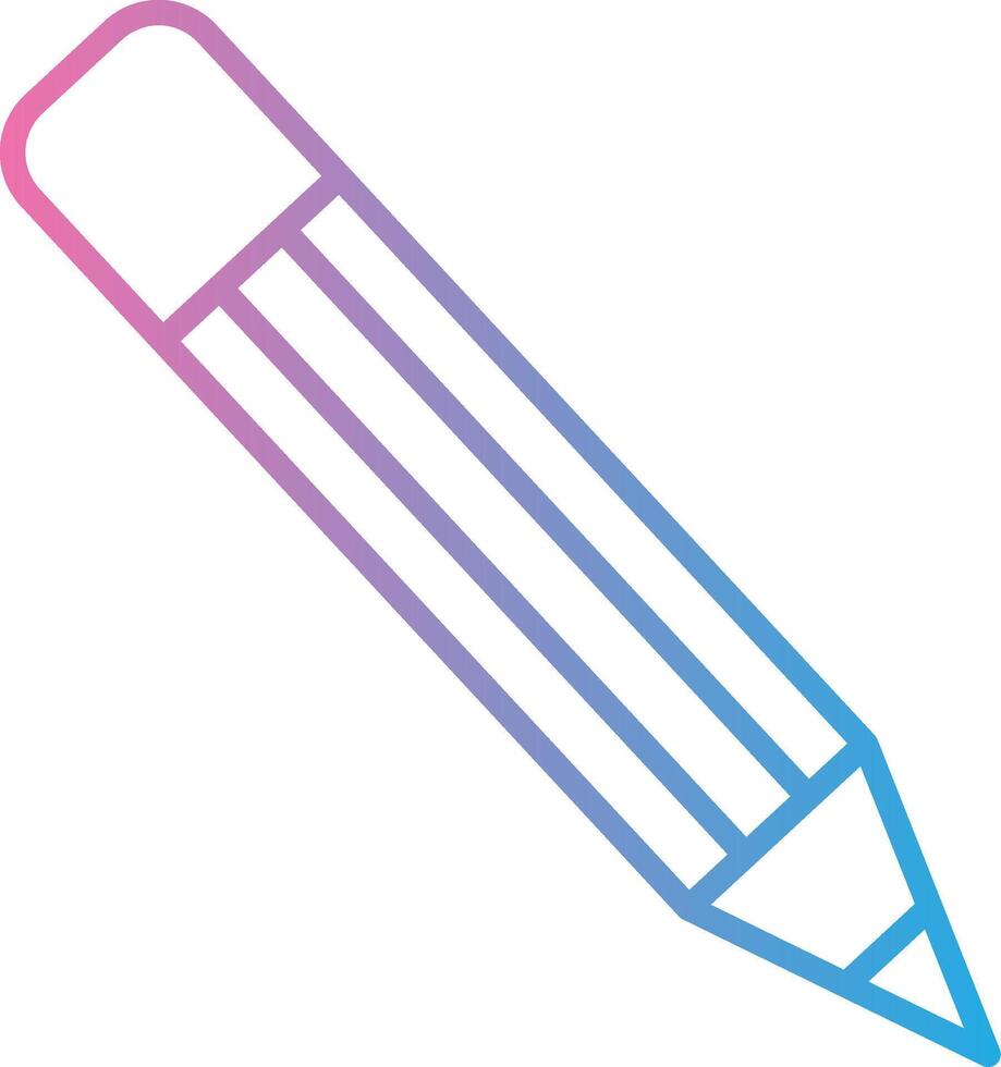 crayon ligne pente icône conception vecteur