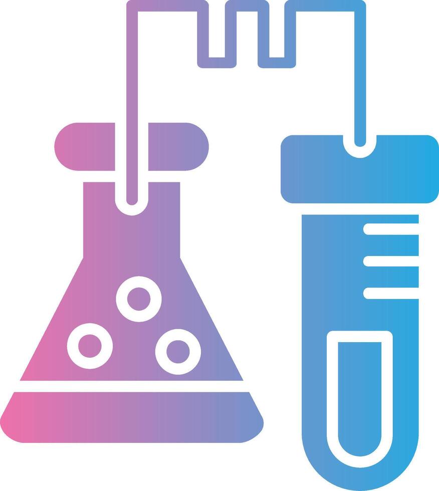 laboratoire glyphe pente icône conception vecteur