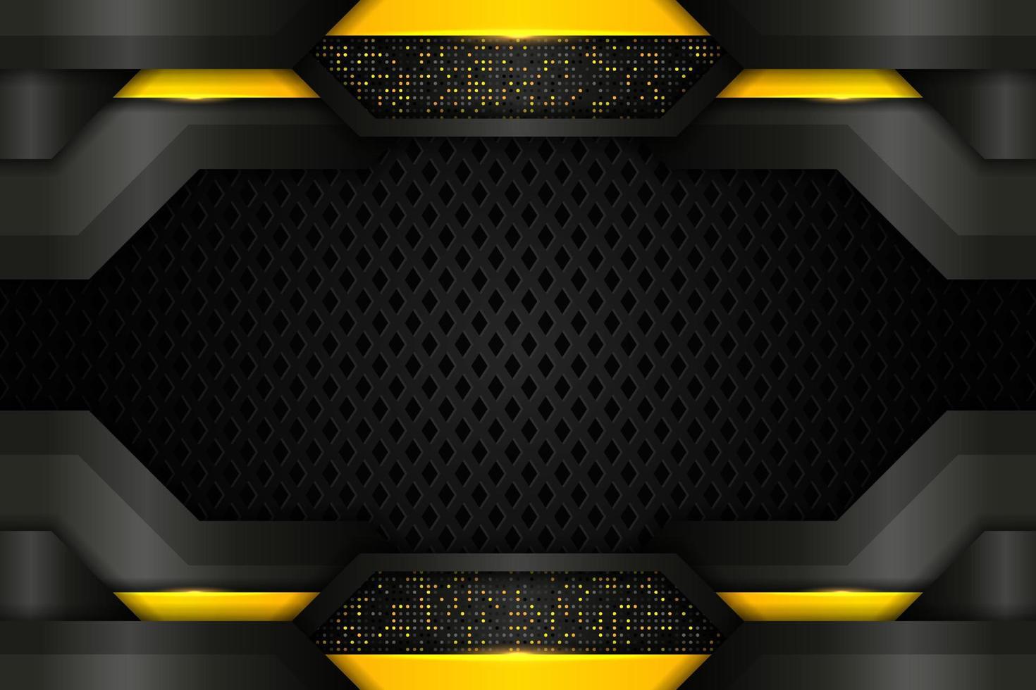 fond de jeu e-sport moderne technologie premium futuriste jaune brillant réaliste vecteur