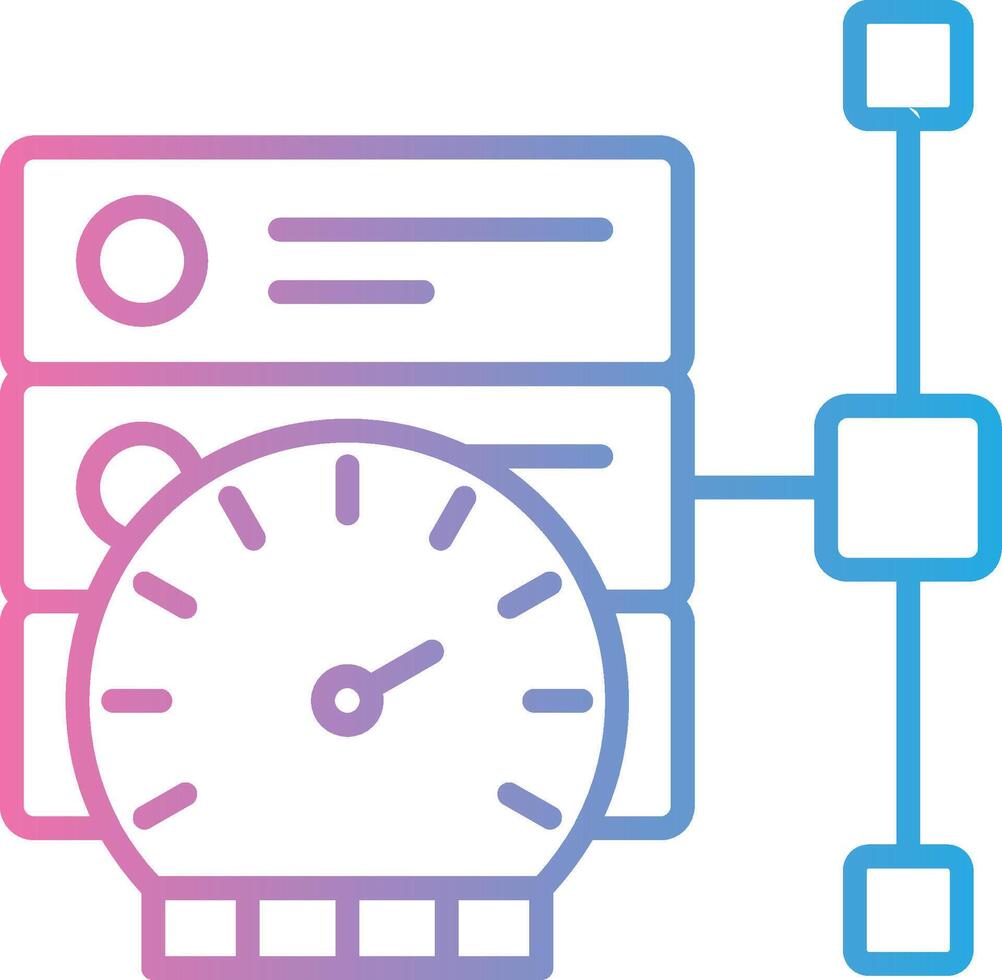 performance ligne pente icône conception vecteur
