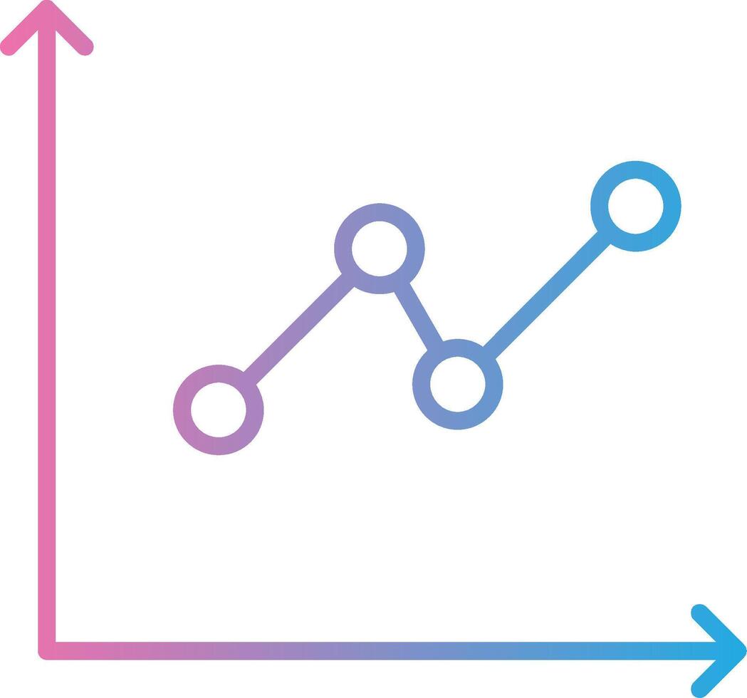 ligne pente multi cercle graphique ligne pente icône conception vecteur