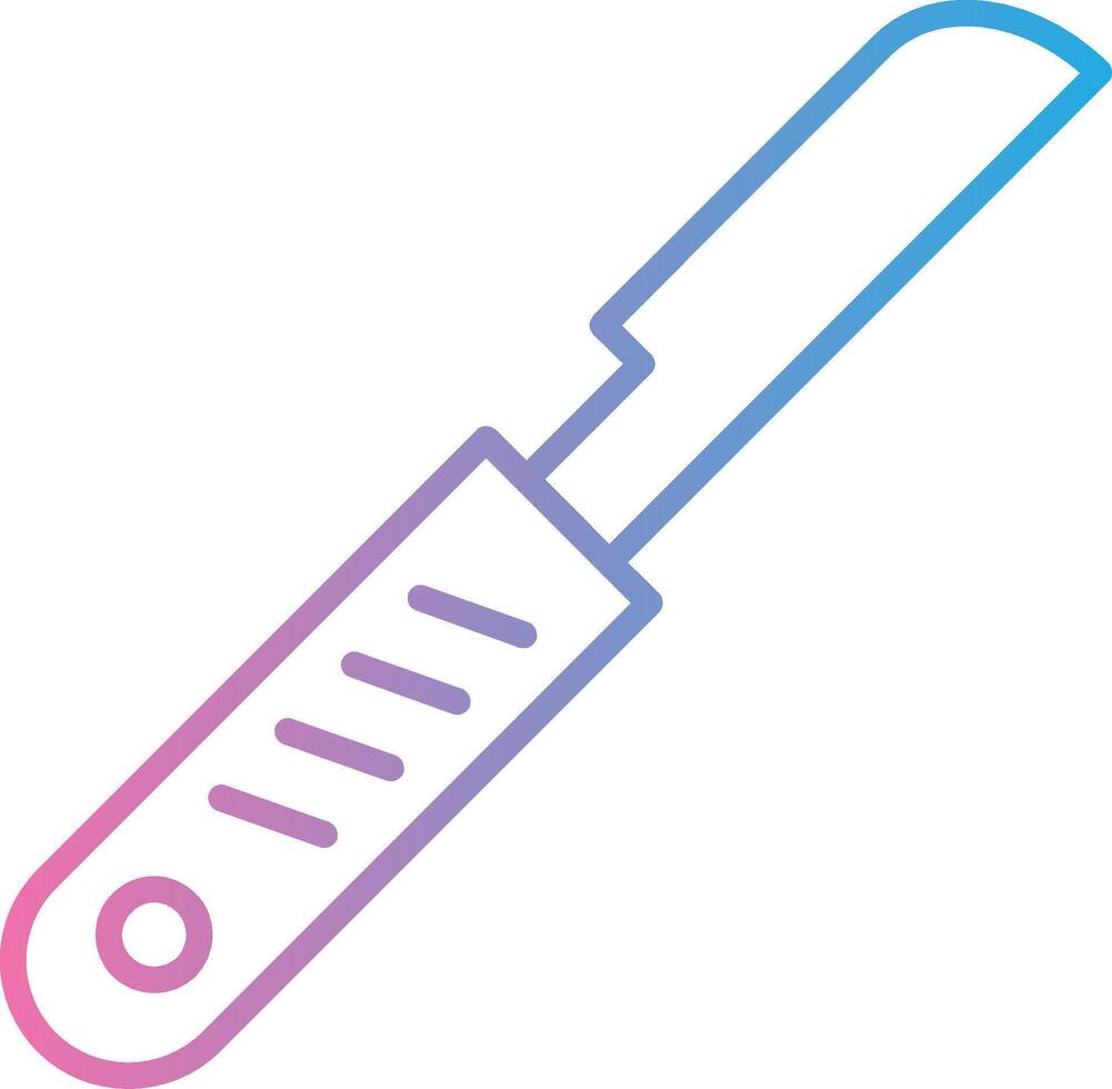 scalpel ligne pente icône conception vecteur