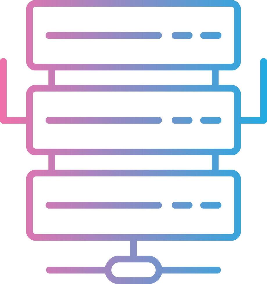 serveur ligne pente icône conception vecteur