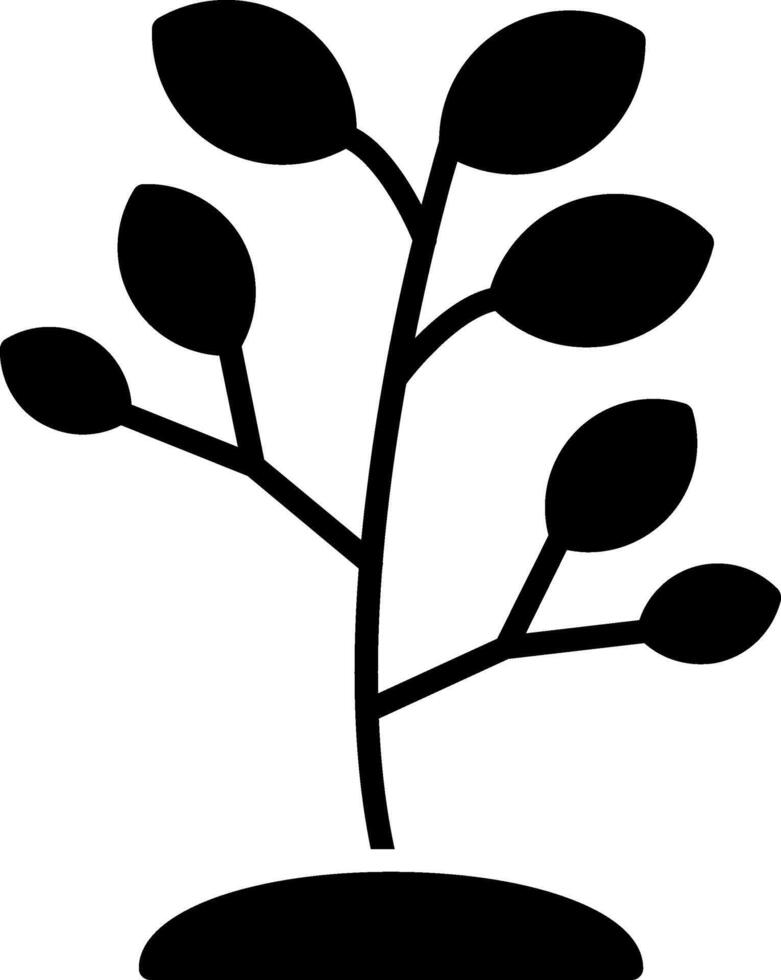 arbre glyphe icône conception vecteur