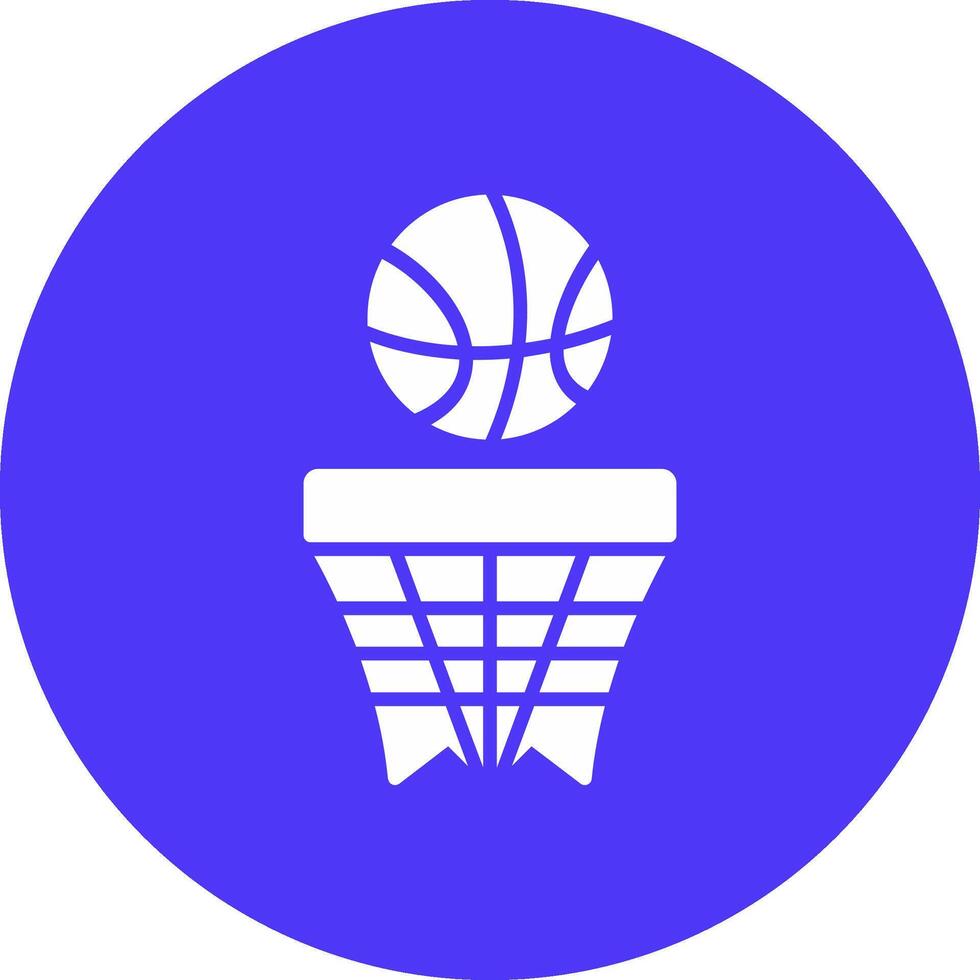 basketball glyphe multi cercle icône vecteur