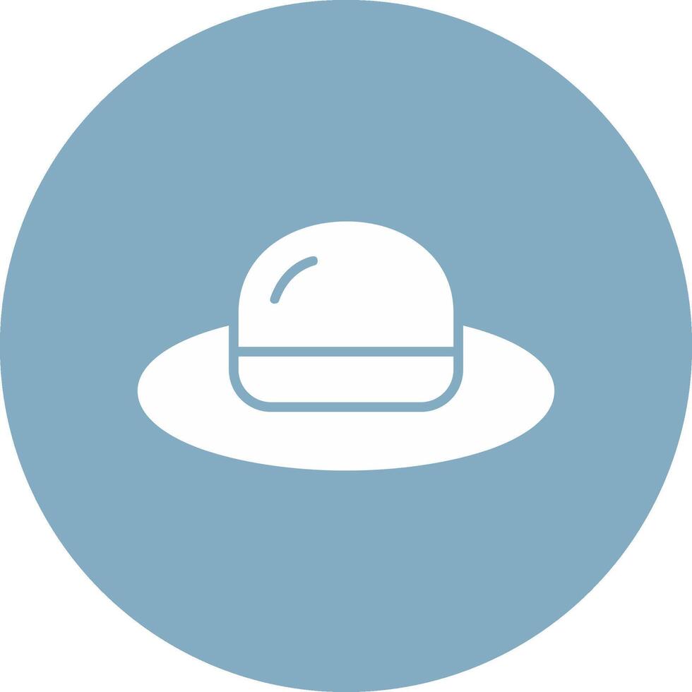 chapeau glyphe multi cercle icône vecteur