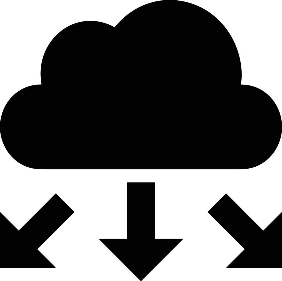 Les données espace de rangement icône symbole image pour base de données illustration vecteur