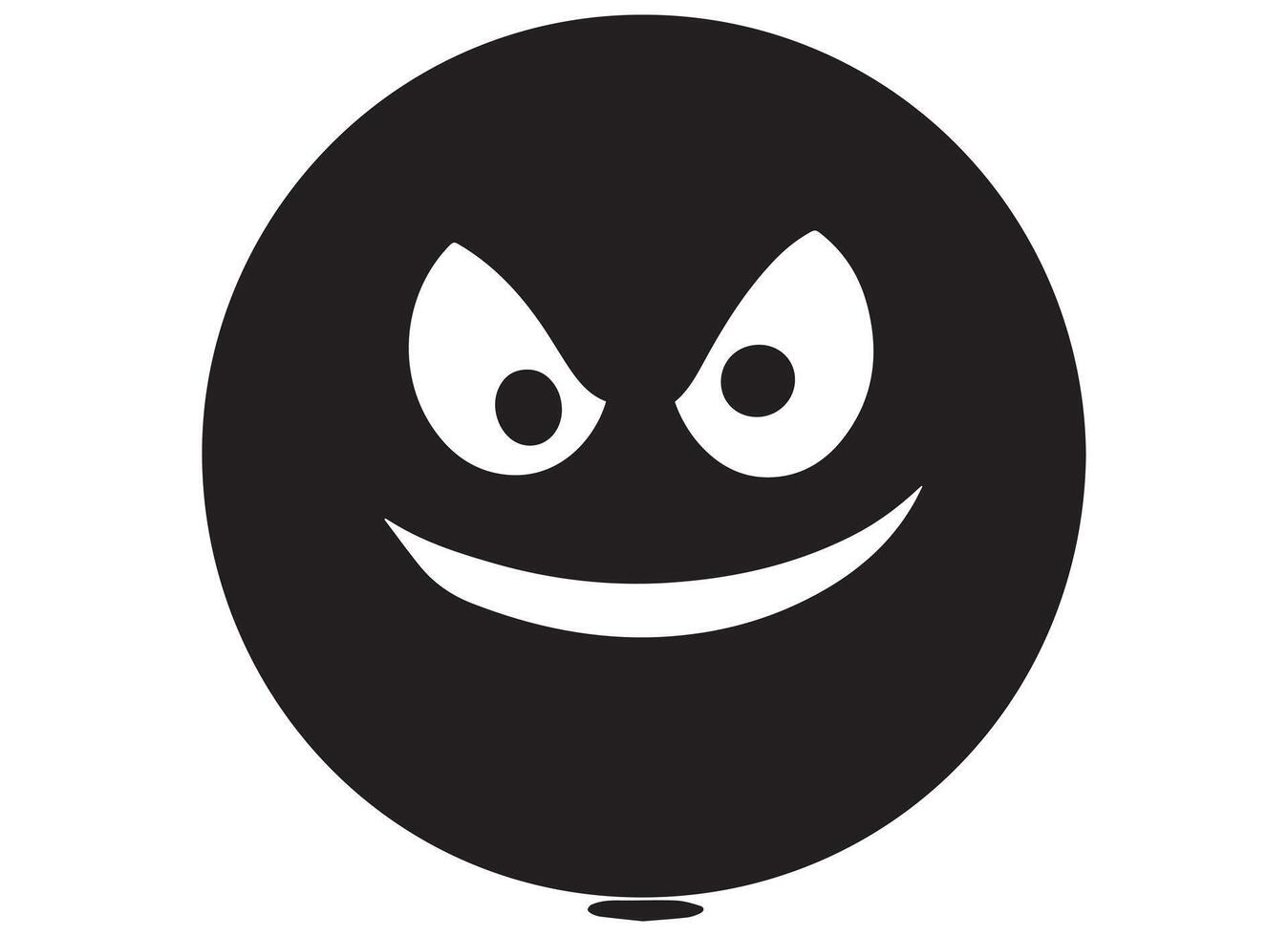 noir silhouette marrant visage geste emoji gratuit vecteur