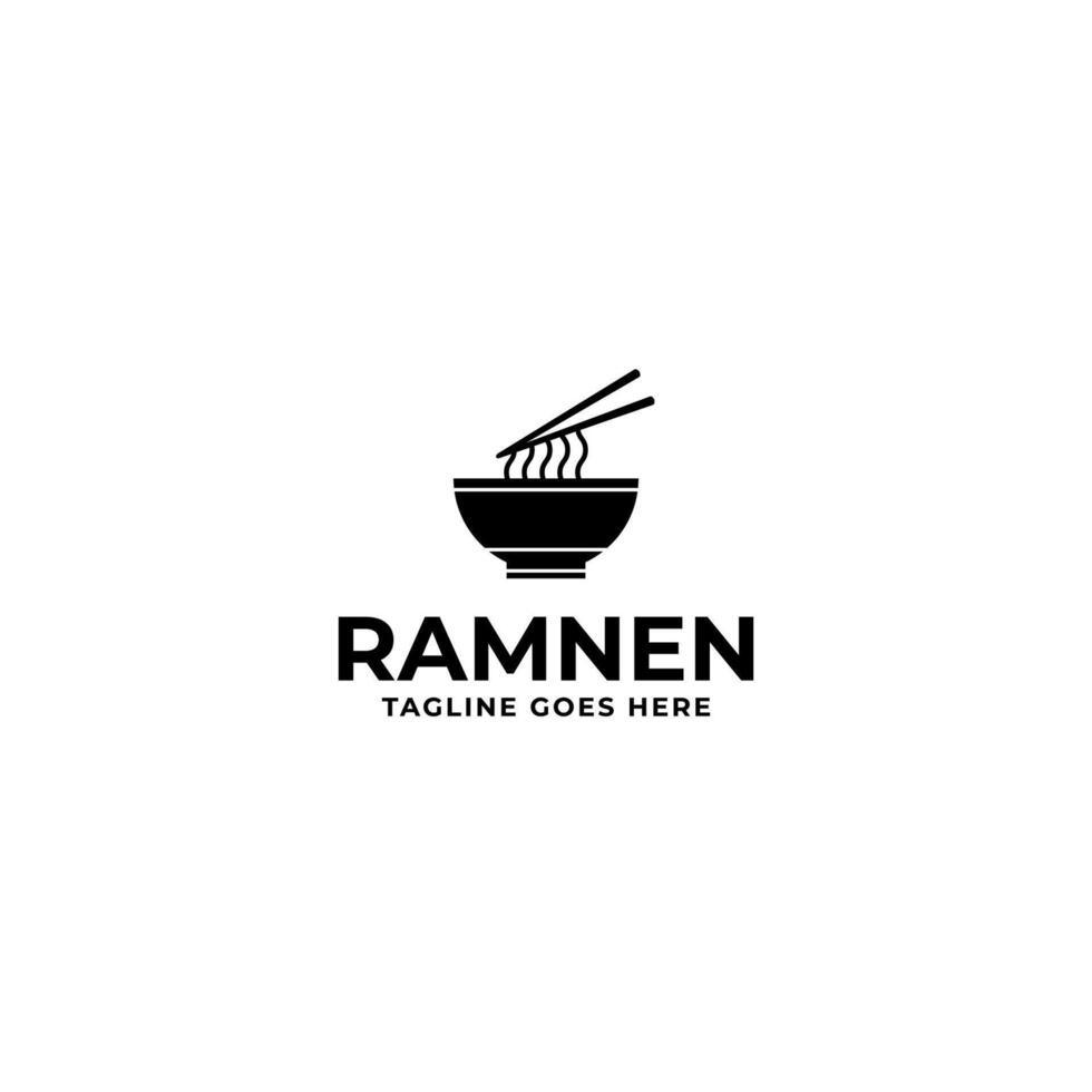 ramen de Japonais culture et culinaire logo conception illustration idée vecteur