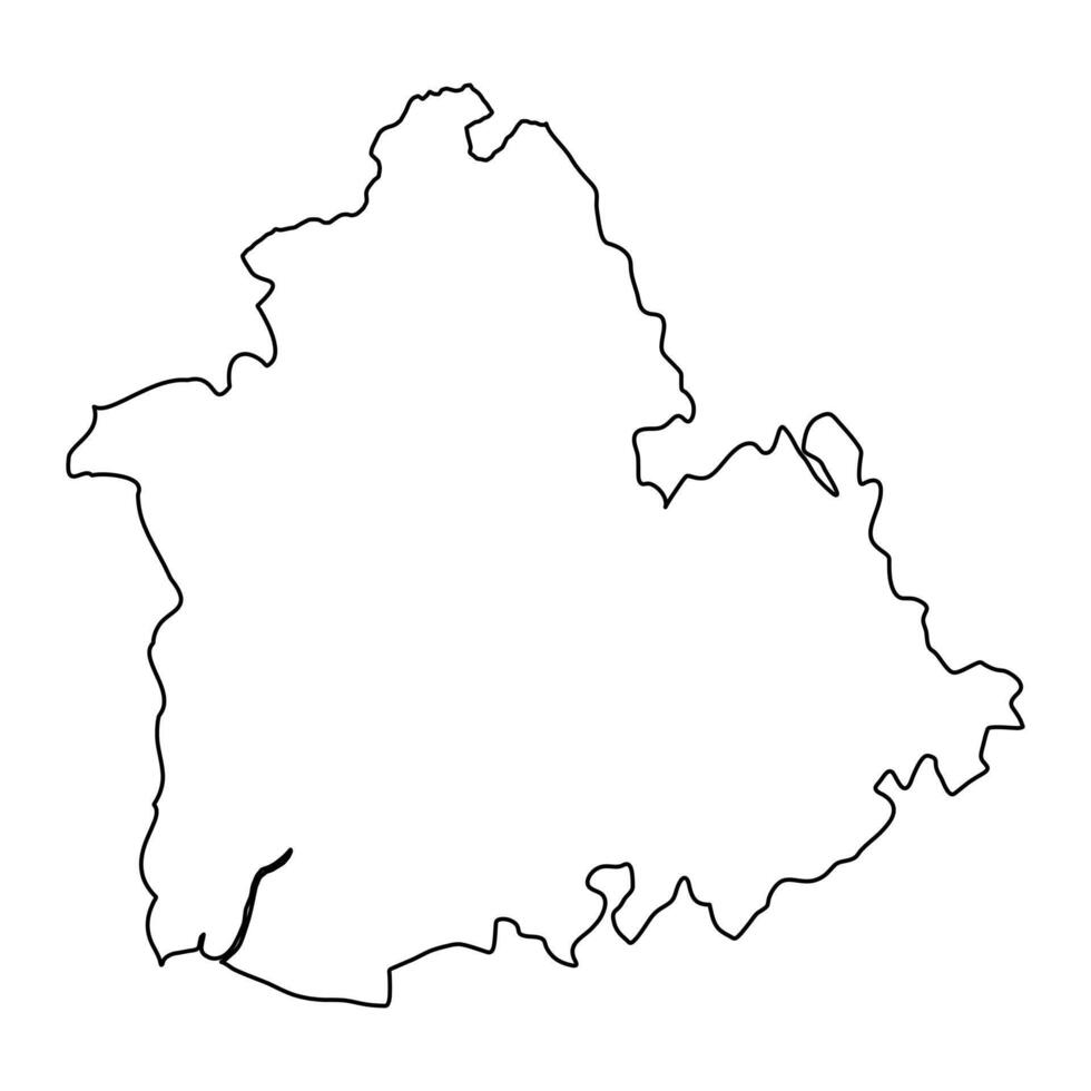 carte de le Province de Séville, administratif division de Espagne. illustration. vecteur