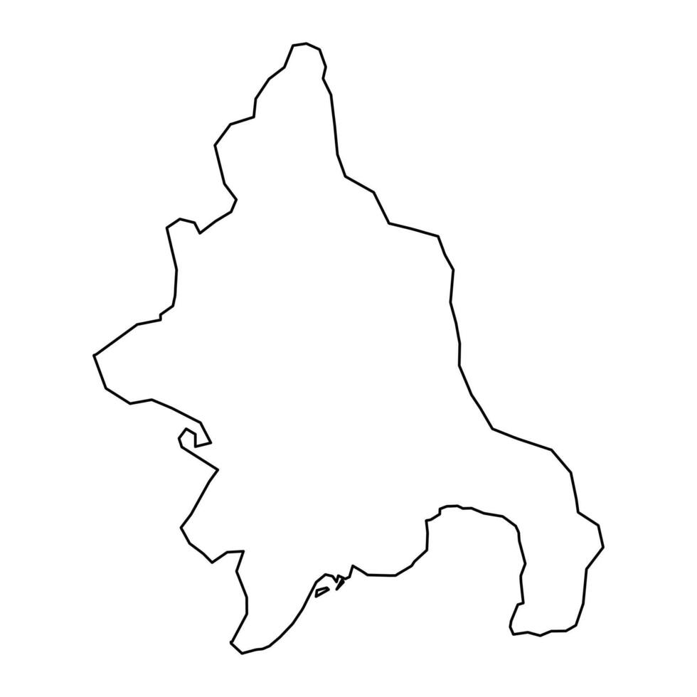 Azua Province carte, administratif division de dominicain république. illustration. vecteur