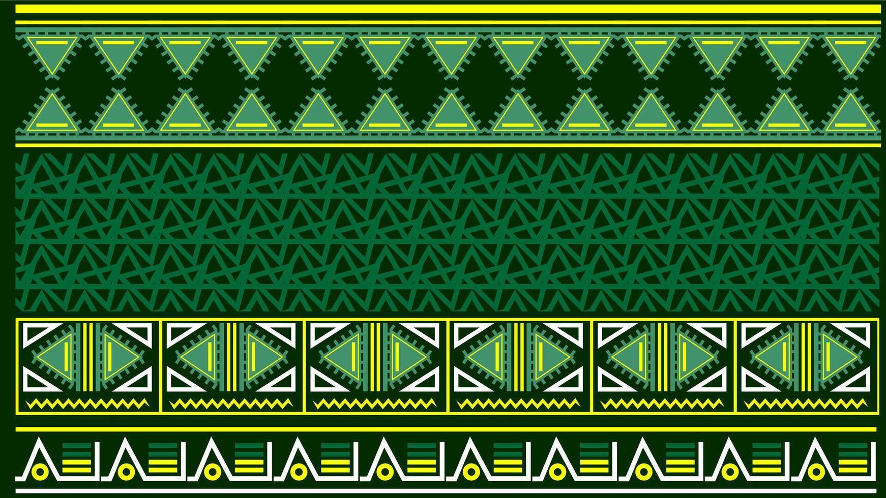 Contexte ethnique style coloré sans couture frontière. tribal décoratif ruban polynésien tribal aztèque modèle pour t chemise, pantalon, tissu, fond d'écran, carte modèle, emballage papier, tapis, textile, couverture. vecteur