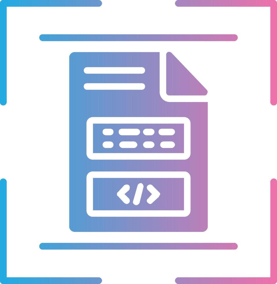 document analyse glyphe pente icône conception vecteur