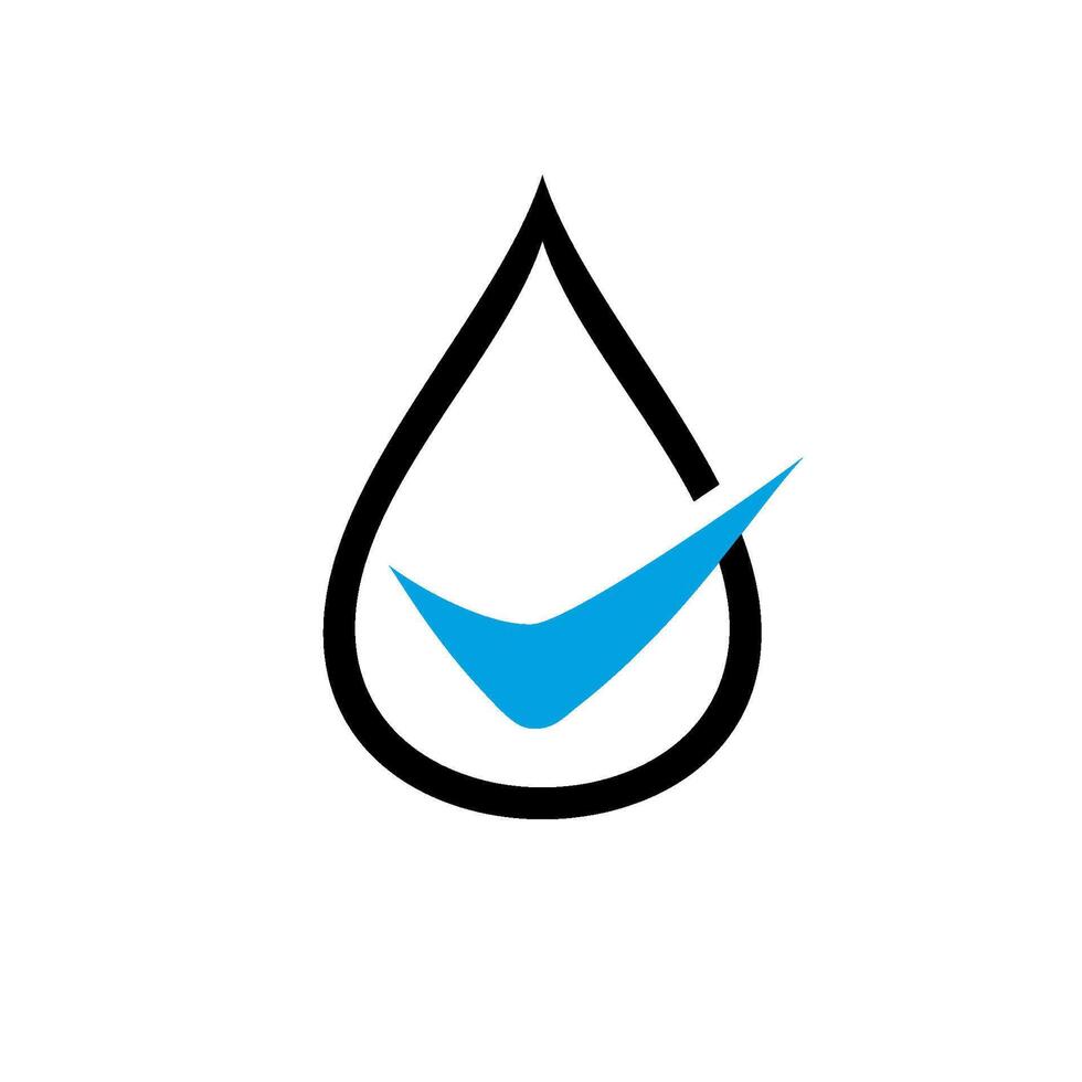 laissez tomber l'eau logo conception modèle illustration vecteur