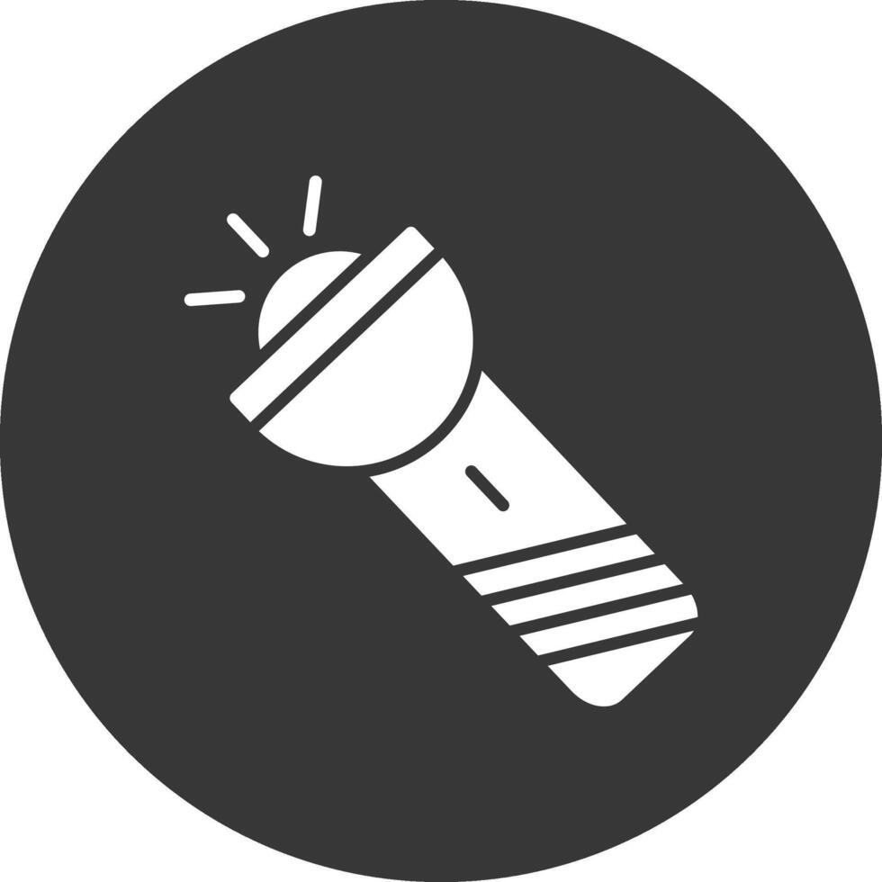 icône inversée de glyphe de lanterne vecteur