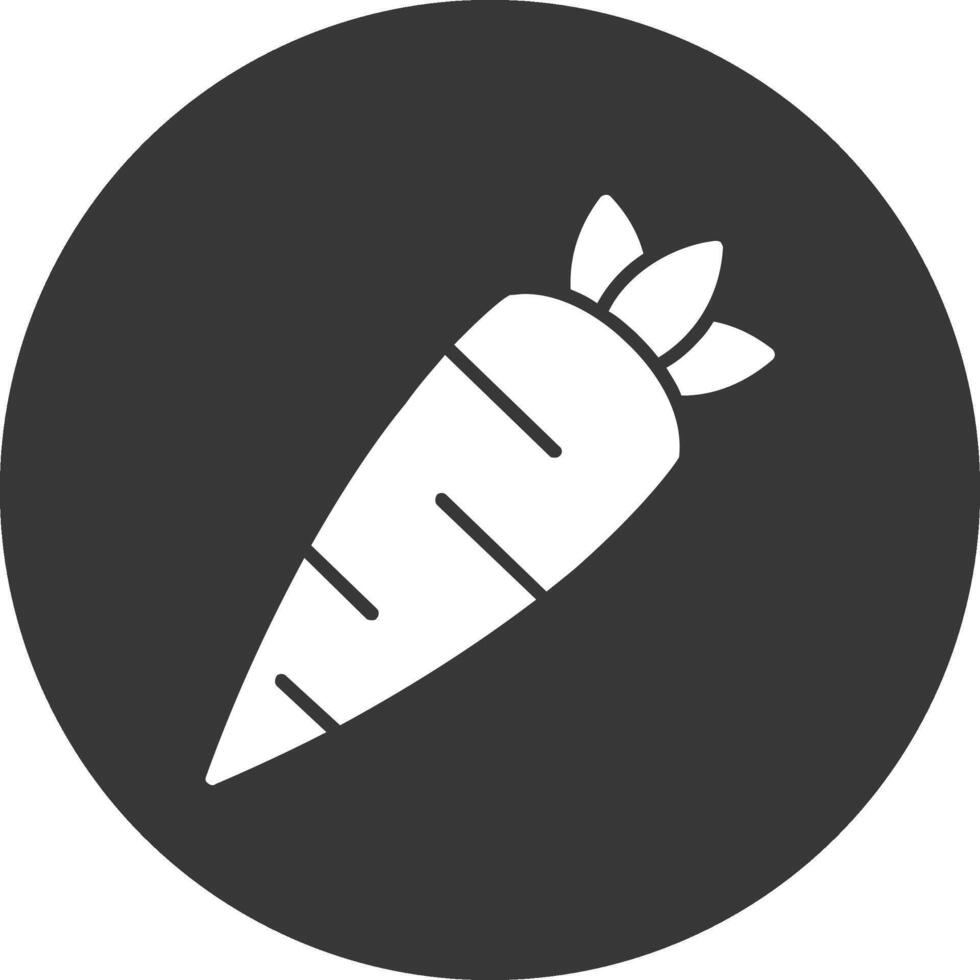 icône inversée de glyphe de carotte vecteur