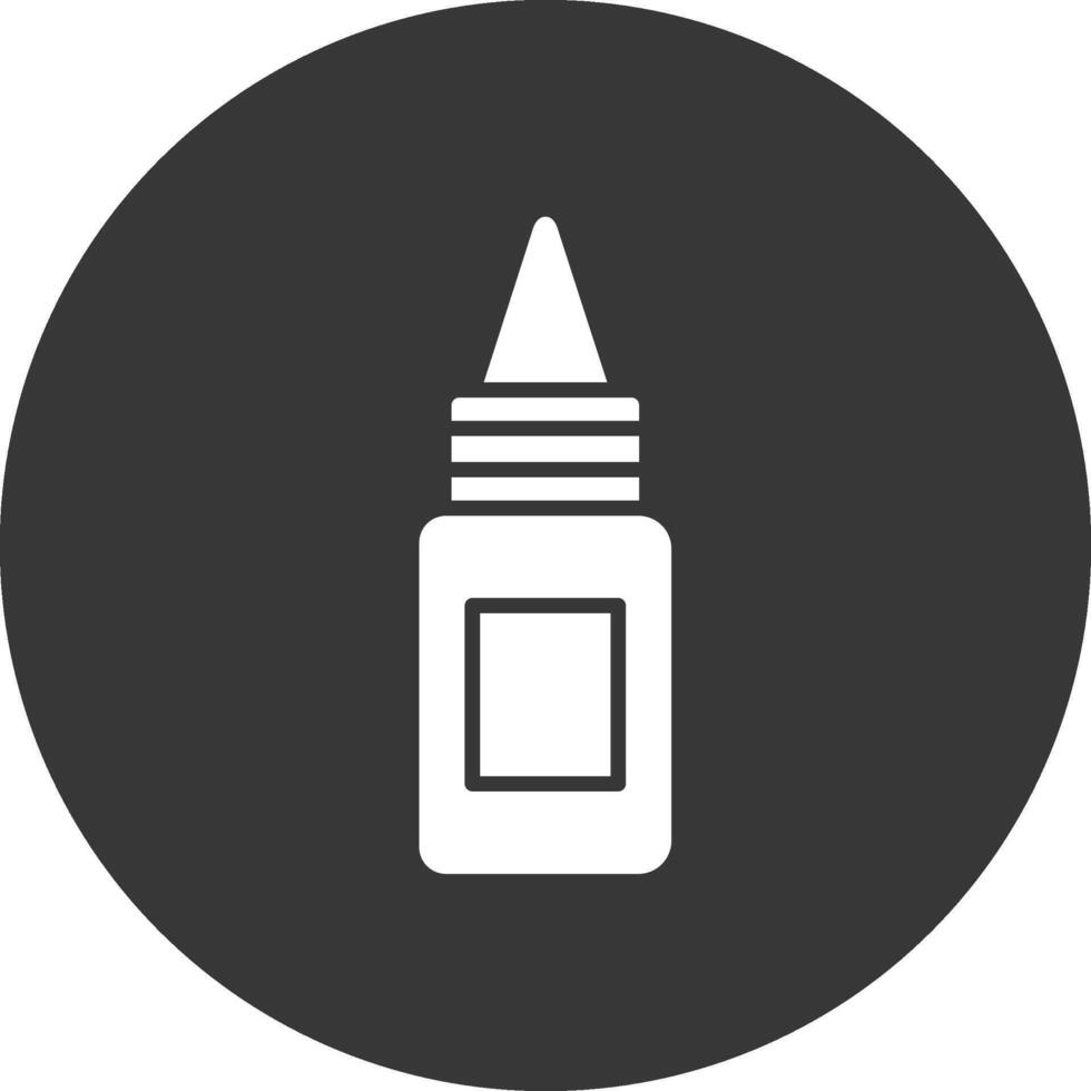 icône inversée de glyphe de bouteille vecteur