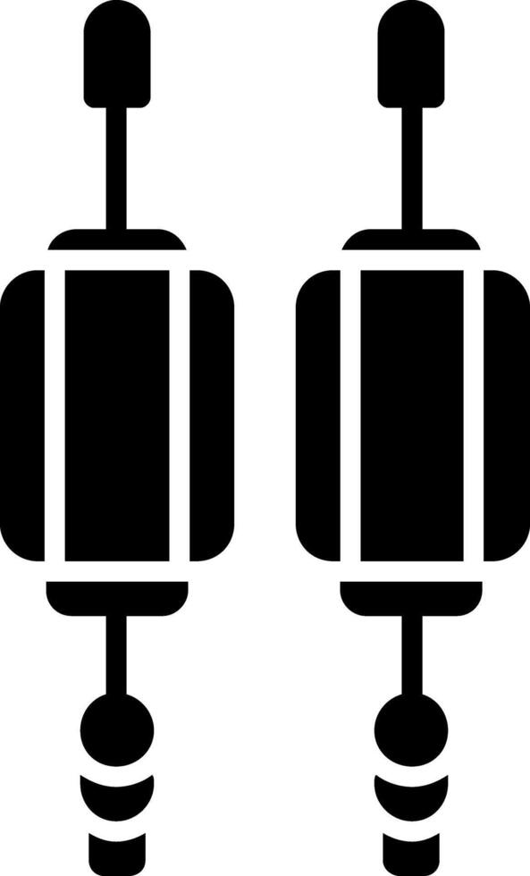 icône de deux couleurs de glyphe de lanterne vecteur
