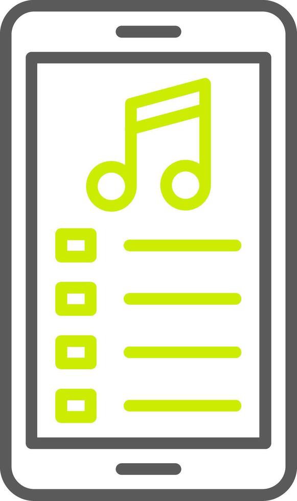icône de deux couleurs de ligne d'application mobile vecteur