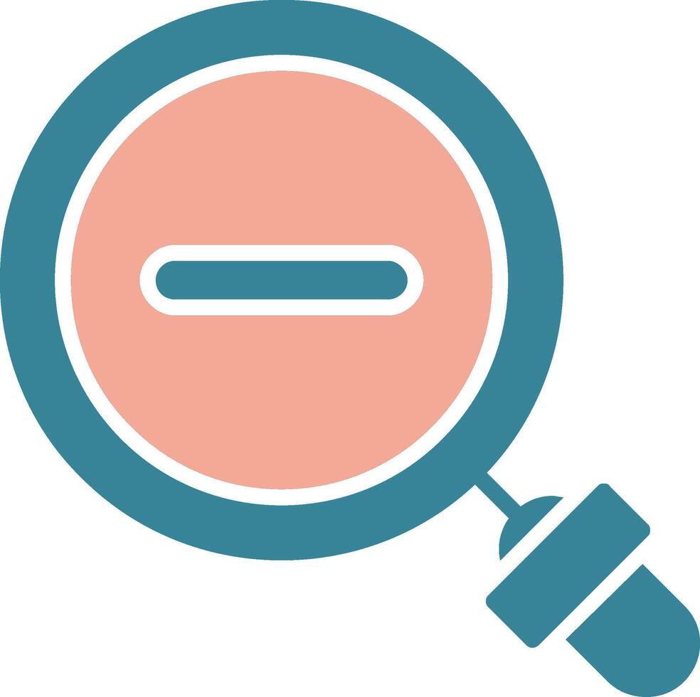icône de deux couleurs de glyphe de recherche vecteur