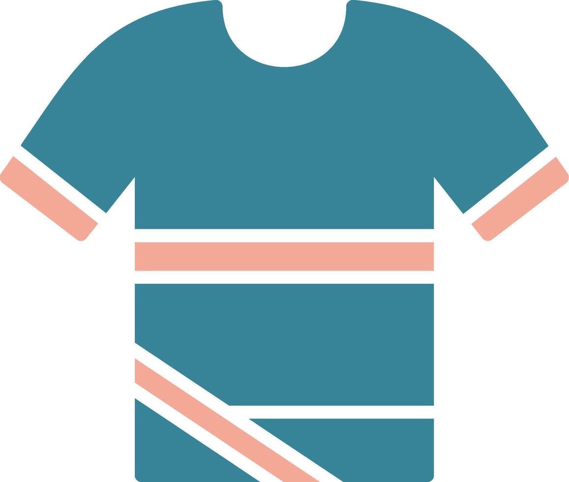 icône de glyphe de chemise deux couleurs vecteur